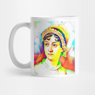 Jane Austen Colourful Portrait | Jane Austen Artwork 12 Mug